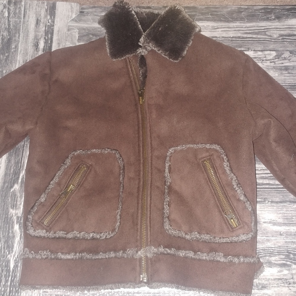 Widgeon Warm furry faux fur hoodless jacket